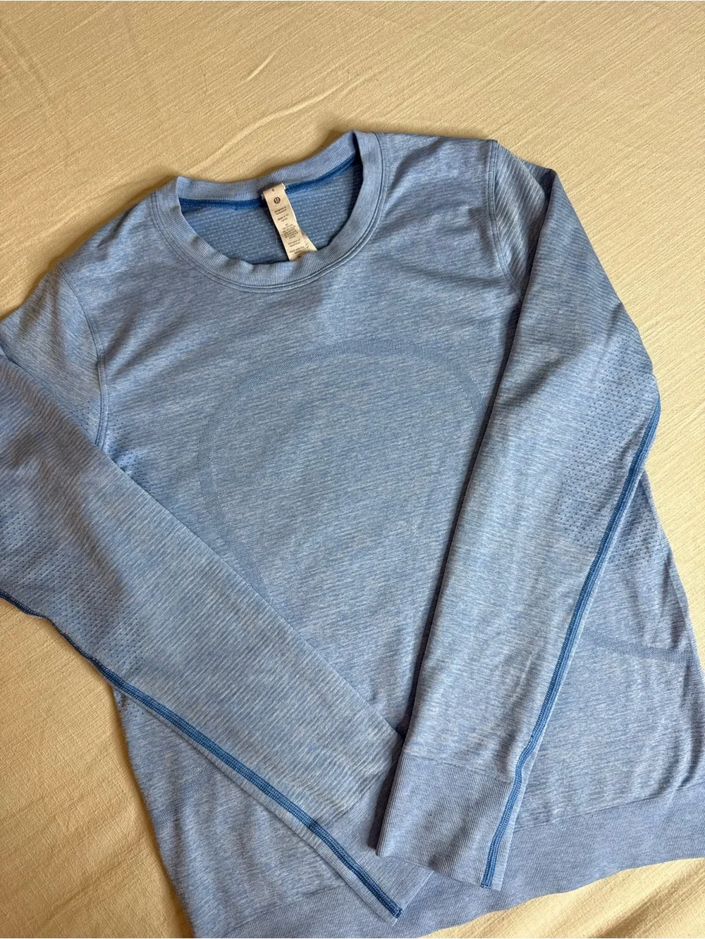 lululemon athletica Light Blue Crew Sweatshirt
